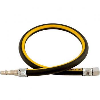 Premium Quality 1/4 ID Airline Whip Hose with Connector Fittings, Measuring 0.6m in Length for Quick and Convenient Air