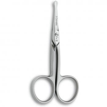 Right‑Handed Claveles Nose Scissors – 3 Blades