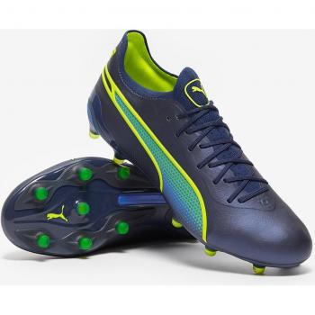 Puma King Ultimate FG Soccer Boots Blue/Green 6 male