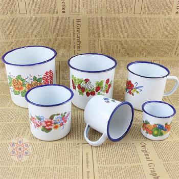 Heritage Enamel Beer and Tea Cup Set (5-10cm, 10 Pack)
