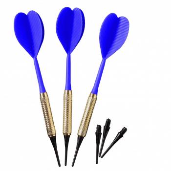 Best Sporting Dartpfeil Safety – 3 Stück, 7 g Messing, Farbvielfalt