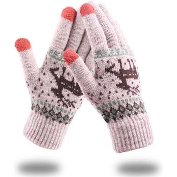 Women's Christmas Mittens with Touch Screen