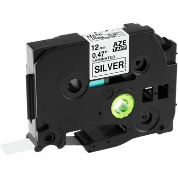 Compatible Brother ruban étiquette Tze-231 12mm noir laminé