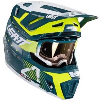 Kit Casco Moto Leatt 7.5 V24 ACID FUEL Verde XL