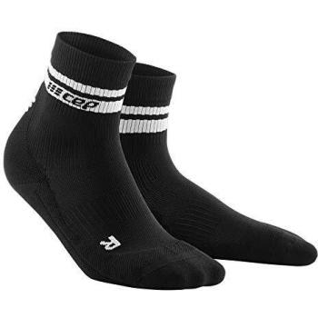 CEP 80s Mid‑Cut Compression Socks for Men – XL Black/White