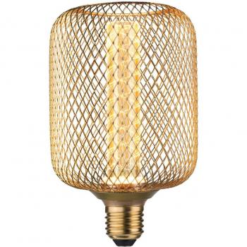 Lampadina led Paulmann con gabbia ottone e27 4,2w 1800k