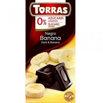 Torras Chocolate Negro Con Banana 75 g