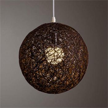 Concise Rattan Ball Pendant Lampshade