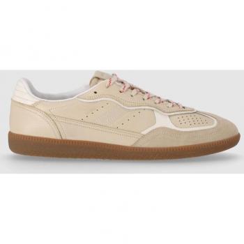 Beige Rife Grain Leather Women's Sneaker – ALOHAS, Size 11 US (Tb.490)