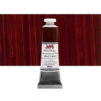 Red Umber Oil Colour by Michael Harding – 40 ml Tube