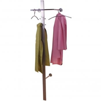 Stilvolle Metallgarderobe „Elvira“ – 3 Bügel, Grau