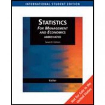 Managerial and Economic Statistics, Abbreviated International Edition
