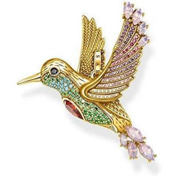 Colgante de Colibrí en Plata y Oro 18k