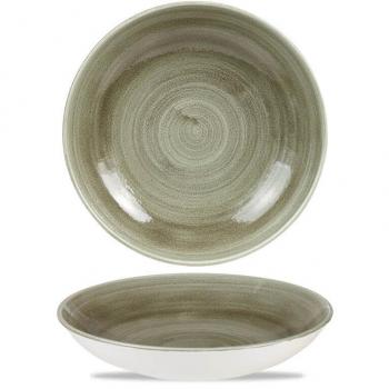 Piatto Tondo Stonecast Patina Burnished Green 24,8 cm