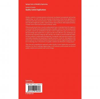 Quality Control Applications (Springer Series in Reliability Engineering)