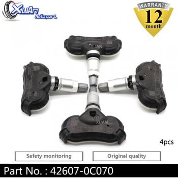 4PCS Tire Pressure Monitor Sensor 42607-0C070 for Toyota Sequoia Tundra Sienna 315MHZ