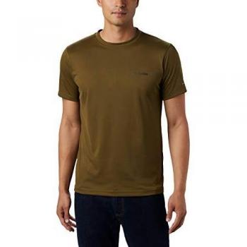 Columbia Camiseta Técnica Zero Rules, Hombre, New Olive, XS
