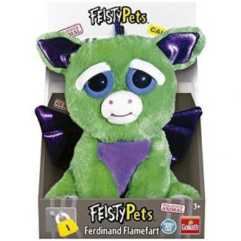 Draak Knuffel (Feisty Pets) van Goliath, Groen, 20 CM