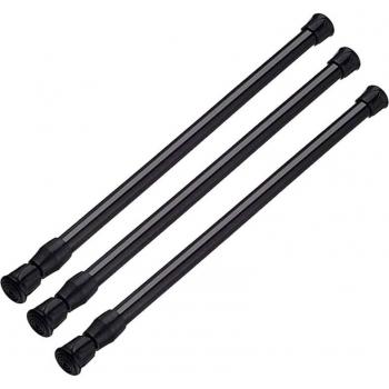 3PCS Spring Tension Curtain Rods 27.5 to 47 Inch