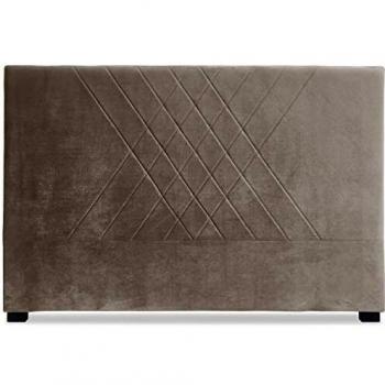 Menzzo Tête de lit en Velours Taupe 160