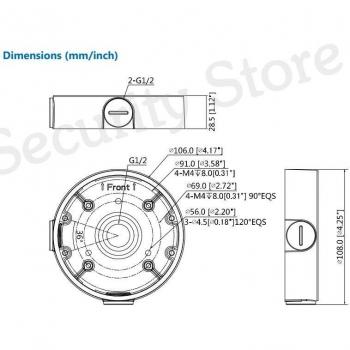 Dahua PFA139 accessoire de jonction étanche