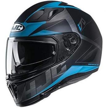 Casco HJC i70 Eluma, Negro/Azul, Talla XS