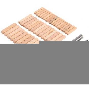 Lot of 47 Wood Dowels and Bits 6, 8 & 10 mm