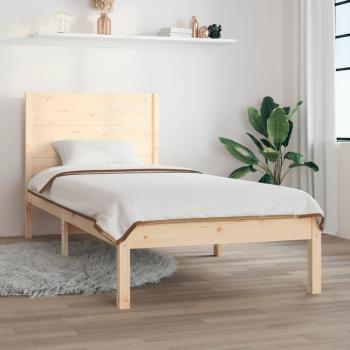 75 x 190 cm Small Single Solid Wood Bed Frame