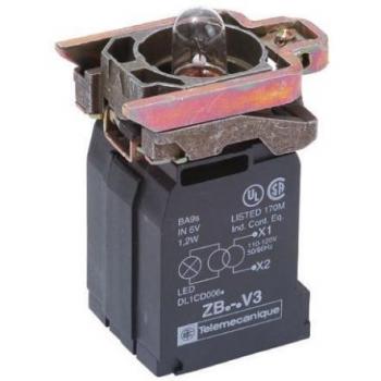 Pulsante+Interruttore Schneider Electric ZB4-B 22 mm Rosso