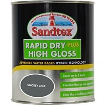 Sandtex Rapid Dry Gloss 750ml Smokey Grey