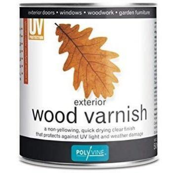 POLYVINE EXTERIOR WOOD VARNISH SATIN 500ML