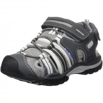 Geox Boys Borealis C Grau-Weiße Slip-On (28 EU)
