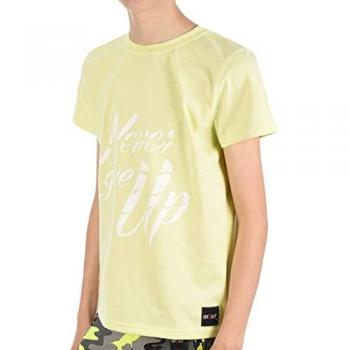 Camiseta Kids Never Give Up 110 Amarilla