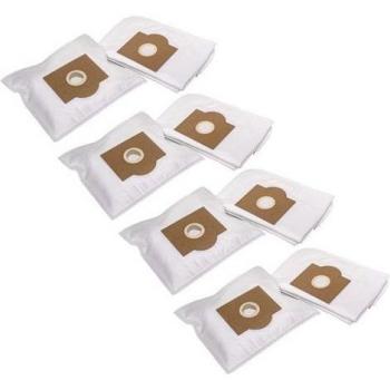 40‑Pack Microfleece Vacuum Cleaner Bags – Compatible with Compact 4610/4615/4620, 30 cm × 17.5 cm, White (VHBW)