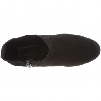 Hilfiger Denim Botas Chelsea para Mujer, Tacón Medio, Color Negro