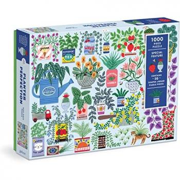 Planter Perfection 1000 Piece Puzzle with Shaped Pieces by Galison
