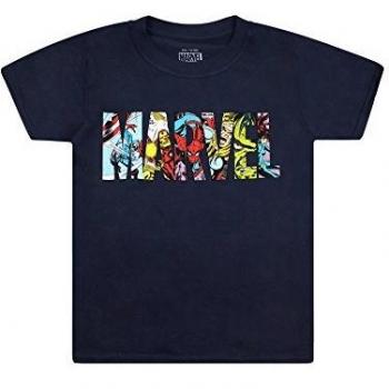 Kids Navy Marvel Boy’s Logo T-Shirt