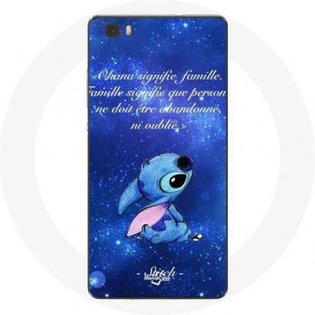 Huawei P8 Case with Stitch Ohana Quote
