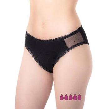 Inca Black Menstrual Panty Supreme – Size Small, One Unit