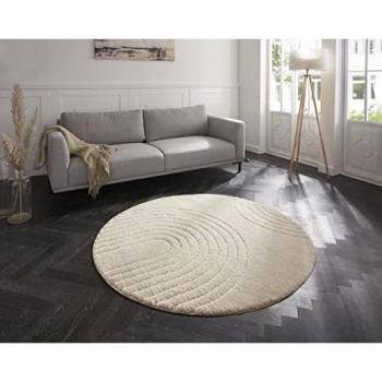 Mint Rugs Fergus Geometric Cream Rug, 160 cm x 160 cm