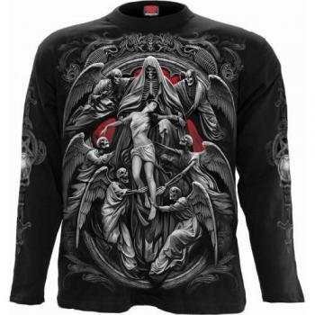 T-shirt a maniche lunghe nera Reaper's Door