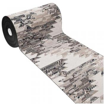 Alfombra de corredor 54x140 cm tejido gobelín antideslizante gris