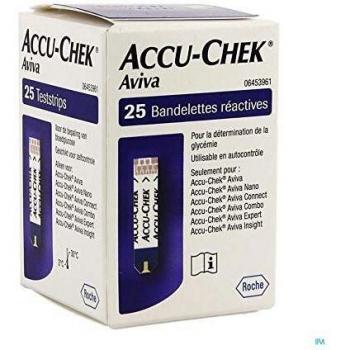 Accu-Chek Aviva 25 Bandelettes de Test