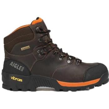 Scarpe sport Aigle Altavio in pelle nera e marrone