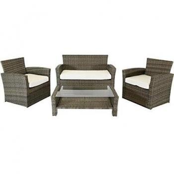 Charles Bentley Contemporary Rattan Outdoor Furniture – Natural Finish