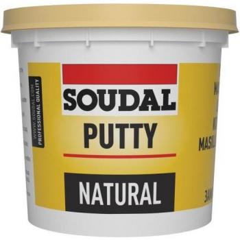 Mastic Vitrier Non‑Élastique Huile de Lin Soudal 5 kg