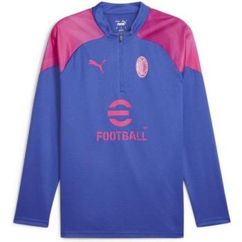 Camiseta de Fútbol Puma AC Milan 1/4 Zip Azul Masculina