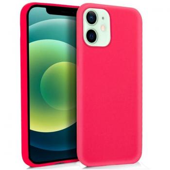 Capa Rosa de Silicone para iPhone 12/12 Pro
