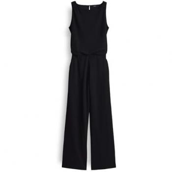 MeFiza Voyage Relaxed Kreppjersey Jumpsuit – Schwarz, 44