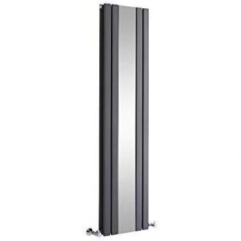 Hudson Reed Sloane – Radiateur Vertical Miroir – 160 x 38,5 cm – Anthracite